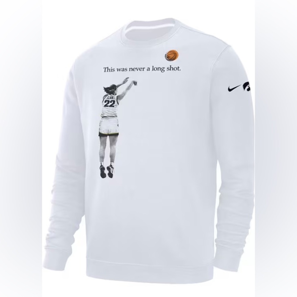 Caitlin Clark Nike Crewneck All-Time Record Breaking Limited Edition